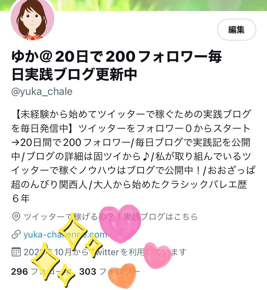 300フォロワー達成